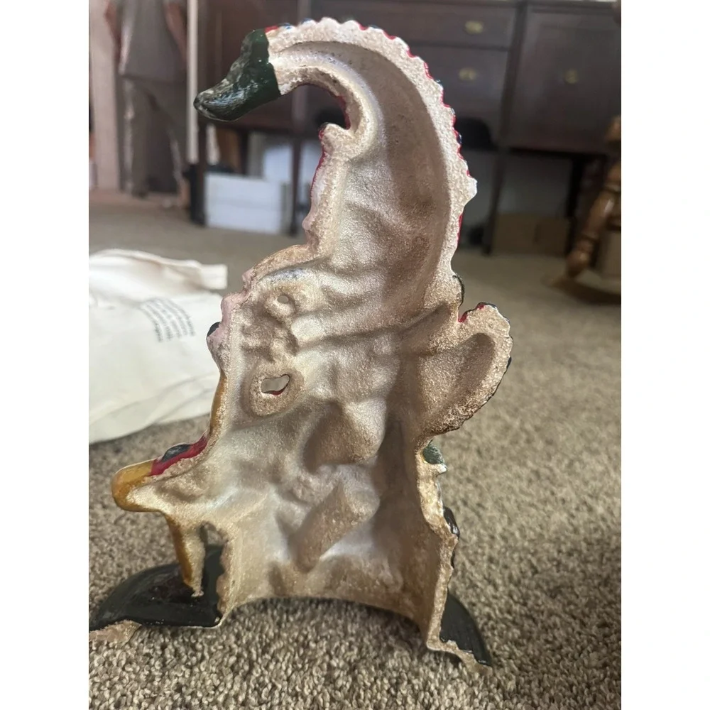 Cast Iron Jester with Dog Doorstop